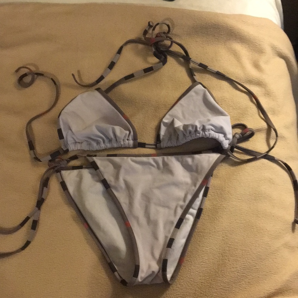 2 piece Burberry bathing suite